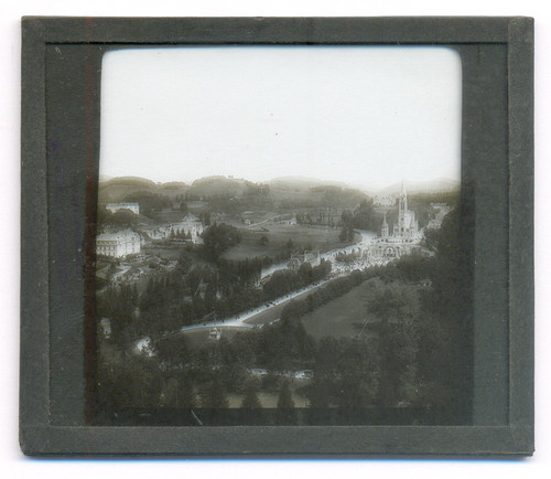Plaque verre lourdes la - -,