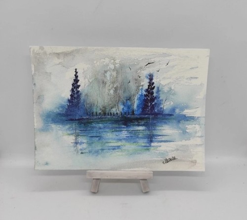 Peinture aquarelle originale - aquarelle,