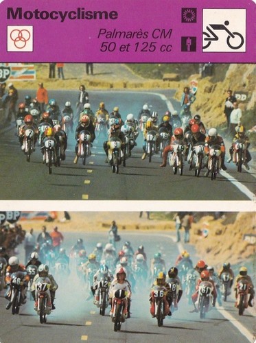 Moto carte fiche photo - carte,