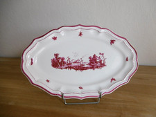Plat ovale faience - plat, gien