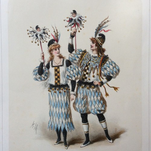 Gravure ancienne colorée - gravure,