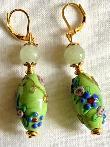 Boucles perles pate de - perles,
