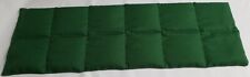 COUSSIN CHAUFFANT EN GRAINES DE LIN BIO Fabriqué en FRANCE  VERT FONCE  60X20