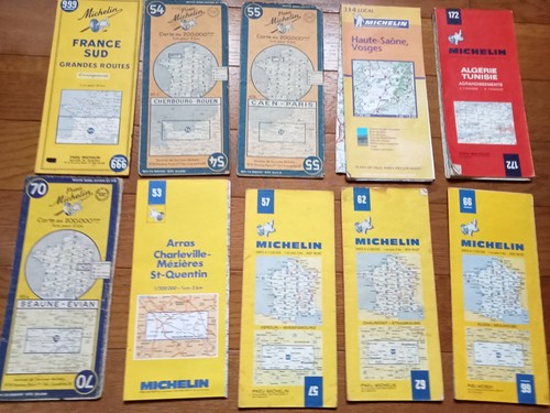 Lot cartes routières - de,