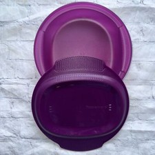 EUC Tupperware Micro Healthy Delight Microwave 775 ml / 3.25 Cups Purple 8230A-4