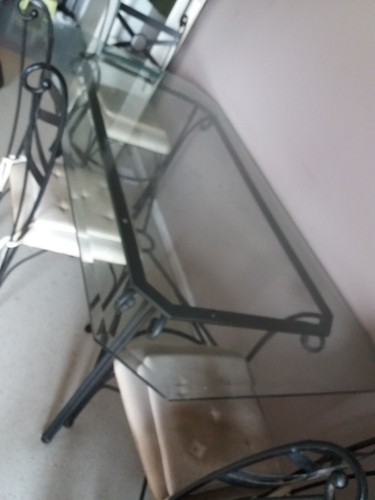 Table verre salle manger - table,