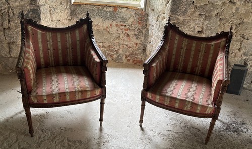 Paire fauteuils anciens - de,