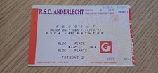 Ticket 1992 RSC Anderlecht vs