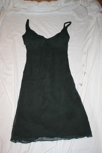 Zara robe verte 100 crepe - verte,