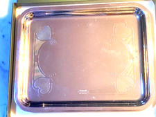 CHRISTOFLE PLATEAU À COURRIER  VIDE POCHE  DÉCOR 4 COEURS 