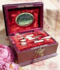 OLD 19TH CENTURY BOOK BOX/BOX with sound NECESSARY SEWING original 1900