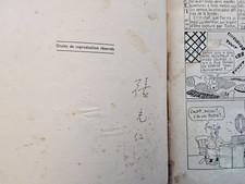 Tintin - Lotus Bleu signé par