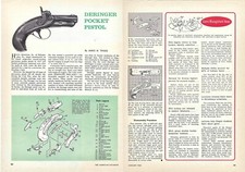 1965 Henry Deringer Pocket Pistol Gun Breakdown Muzzle Vintage Print Ad/Article