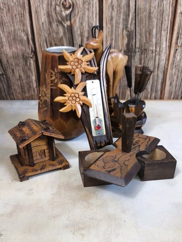 Lot objets déco en - en, bois