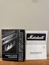 MARSHALL Valvestate Combo & Head Handbook And Warranty Card 8000 Series