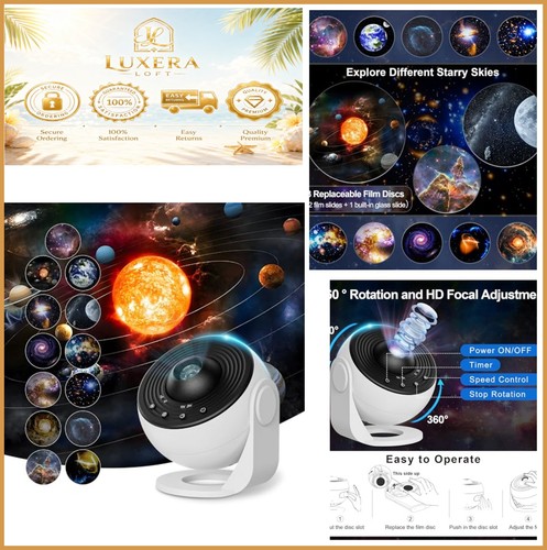 Galaxy projector night light - galaxy,