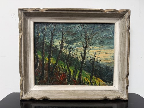 Tableau ancien huile - , paysage