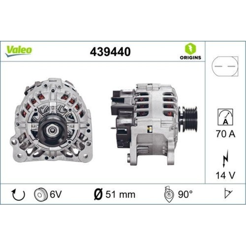 Alternateur valeo 439440 - alternateur,