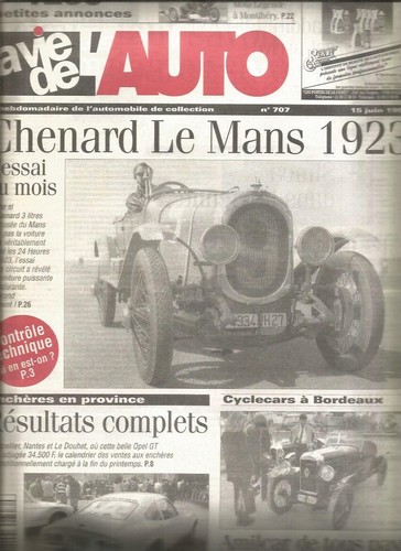 Vie auto n - l'auto, n°707