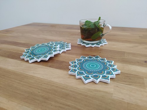 Set sous verre - 6, en