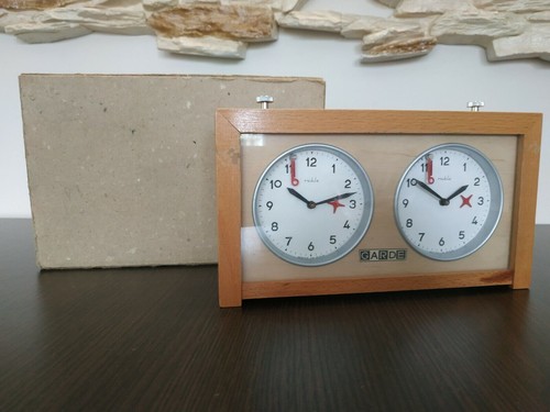 Pendule échecs vintage rare - pendule, d'Échecs