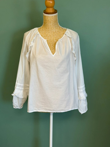 Blouse blanche fluide - , à