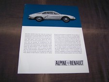 1967 Renault Alpine A 110 Top Rarity Beautiful Brochure!!!