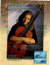 PPOT1  11X8 ADVERT/PICTURE - MURIEL ANDERSON - GHS CLASSIQUE GUITAR STRINGS