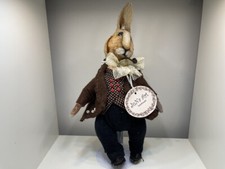 Peluche d'artiste JuNa Art Lapin 33 cm. - État voir photos.