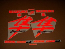 Stickers for Suzuki Hayabusa GSX1300R custom reflective red decals 1340 graphics
