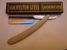 Rochister Steel rasoir rasoio rasiermesser straight razor neuf shave ready