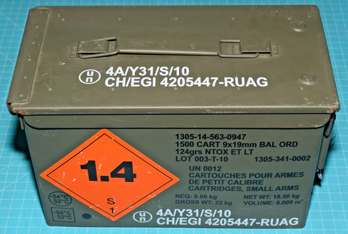 Caisse munitions militaire - caisse,