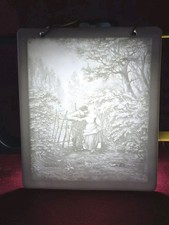 LITHOPHANIE ancienne porcelaine Limoges N ° 1401