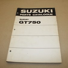 PARTS LIST SUZUKI GT 750 J K L