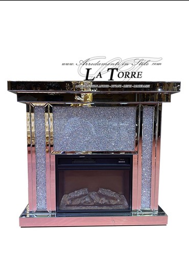 Cheminée électrique miroir - cheminée,