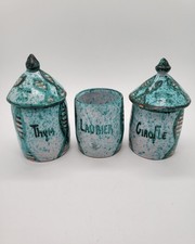 Vallauris 3 Pots à épice en