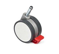 Roulette Blanche avec frein