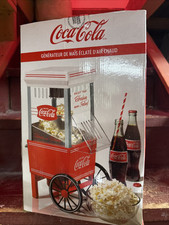 Popcorn Maker, 12 Cups, Coca-Cola Hot Air Popcorn Machine with Measuring Cap,