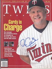 2002 Minnesota Twins Gardy In Charge Ron Gardenhire Autograph Signed Program