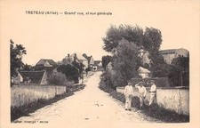 CPA 03 TRETEAU GRAND'RUE ET GENERAL VIEW