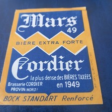 Ancienne étiquette bière Brie CORDIER