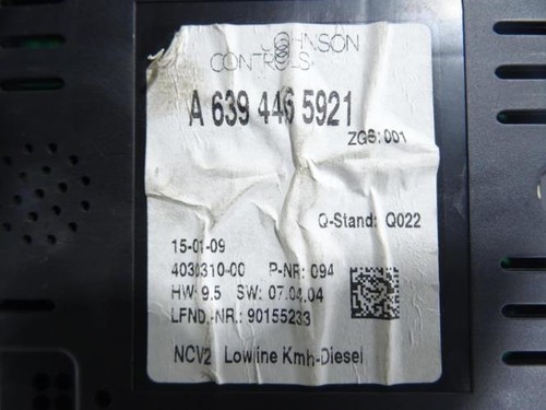 Compteur mercedes vito 639 - compteur,