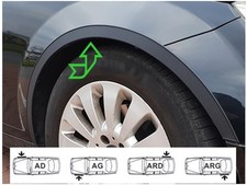 Extensions d'aile noir mat Set