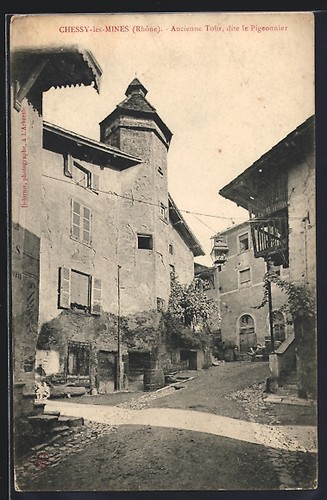 Cpa chessy les - chessy-les-mines, /rhône