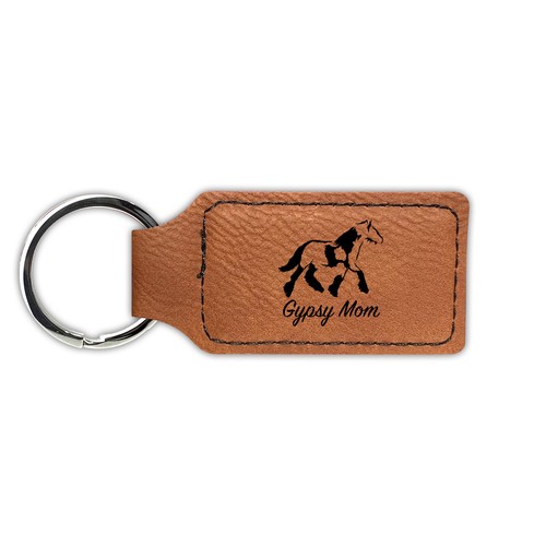 Gypsy mom keychain - gypsy, leatherette