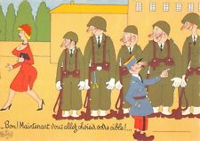 Old postcard illustrator / DUBOUT / GOOD NOW YOU WILL CHOOSE YOUR TARGET