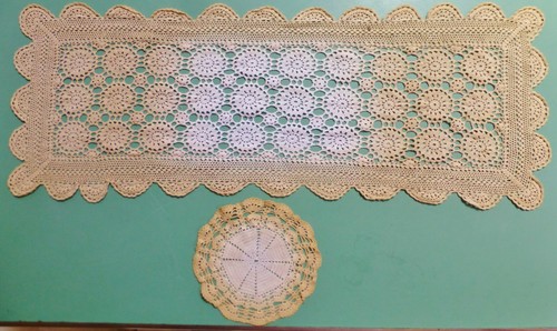Dentelle ancienne napperons - ancienne, 2