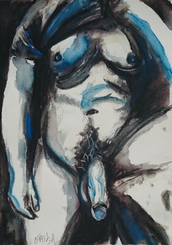 Masculin peinture unique - masculin,,