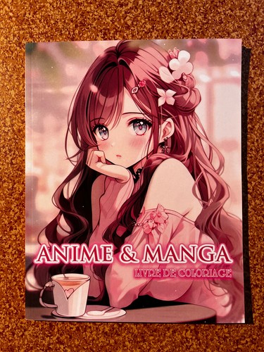 Livre coloriage anime - livre,