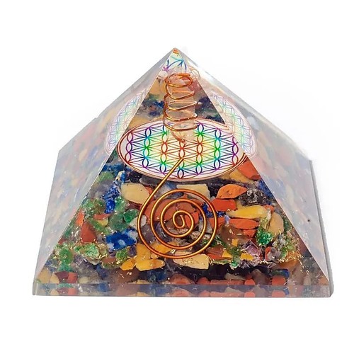 Pyramide orgonite chakras